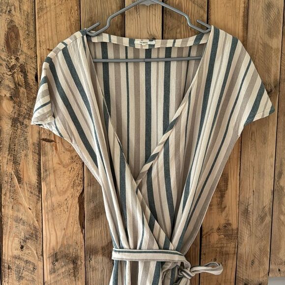 Tularosa Striped Mini Dress in Blue and White - Picture 3 of 12